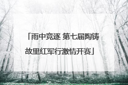雨中竞逐 第七届陶铸故里红军行激情开赛
