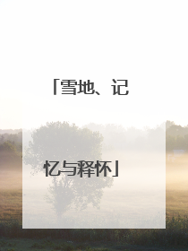雪地、记忆与释怀