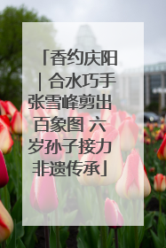 香约庆阳｜合水巧手张雪峰剪出百象图 六岁孙子接力非遗传承