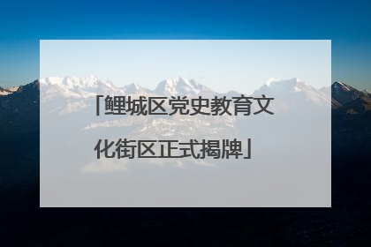 鲤城区党史教育文化街区正式揭牌