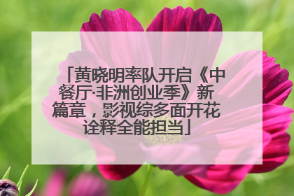 黄晓明率队开启《中餐厅·非洲创业季》新篇章，影视综多面开花诠释全能担当