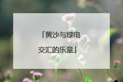 黄沙与绿电交汇的乐章