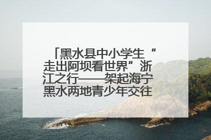 黑水县中小学生“走出阿坝看世界”浙江之行——架起海宁黑水两地青少年交往交流交融新桥梁