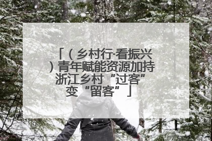 （乡村行·看振兴）青年赋能资源加持 浙江乡村“过客”变“留客”