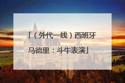 （外代一线）西班牙马德里：斗牛表演