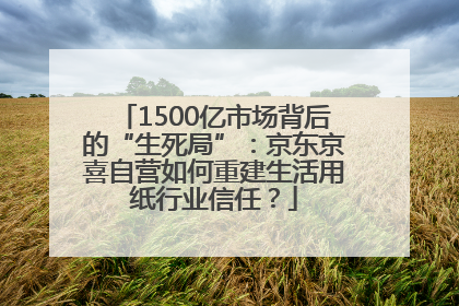 1500亿市场背后的“生死局”：京东京喜自营如何重建生活用纸行业信任？