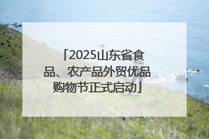 2025山东省食品、农产品外贸优品购物节正式启动