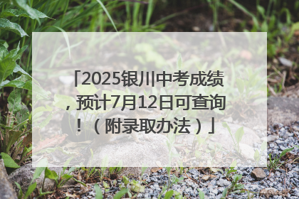 2025银川中考成绩，预计7月12日可查询！（附录取办法）