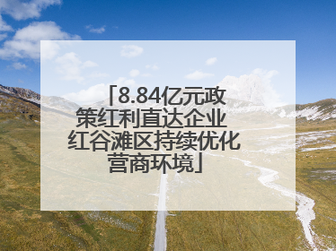 8.84亿元政策红利直达企业 红谷滩区持续优化营商环境
