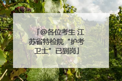 @各位考生 江苏省特检院“护考卫士”已到岗