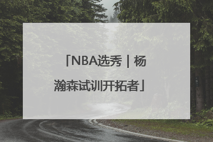 NBA选秀｜杨瀚森试训开拓者